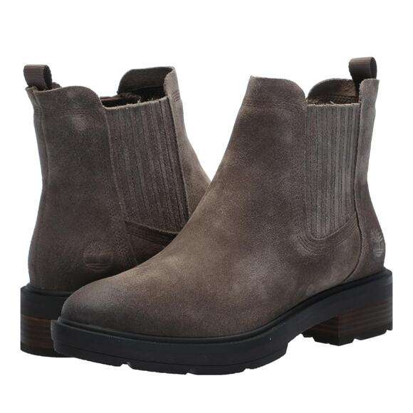 Timberland Shoes - Timberland Women's Brimfield Mid Chelsea Boot Brown Suede Size US Women's 6 M